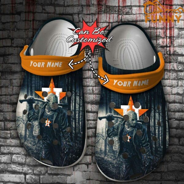 Personalized Houston Astros Friday the 13th Horror Character Jason Voorhees Halloween Crocs.jpg