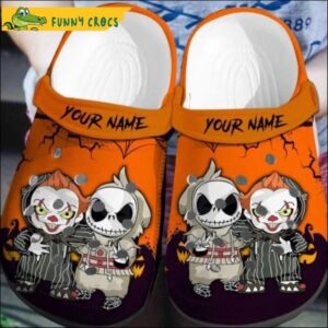 Personalized Jack Skellington It Pennywise Crocs Clog Shoes.jpg