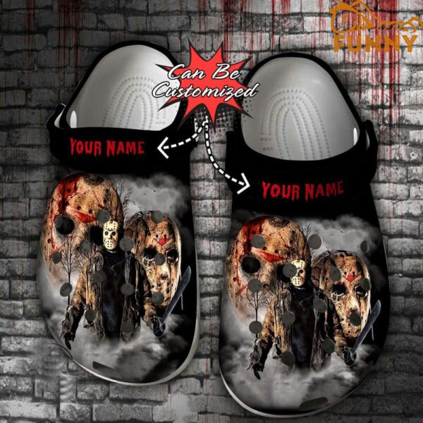 Personalized Jason Voorhees Friday the 13th Horror Halloween Crocs.jpg