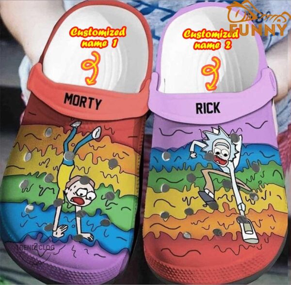 Personalized LGBT Rick And Morty Crocs.jpg