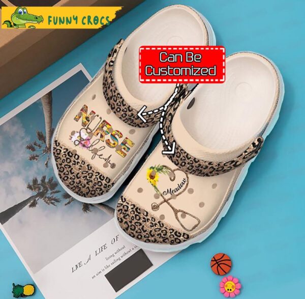 Personalized Life Leopard Nurse Crocs Clog Shoes.jpg