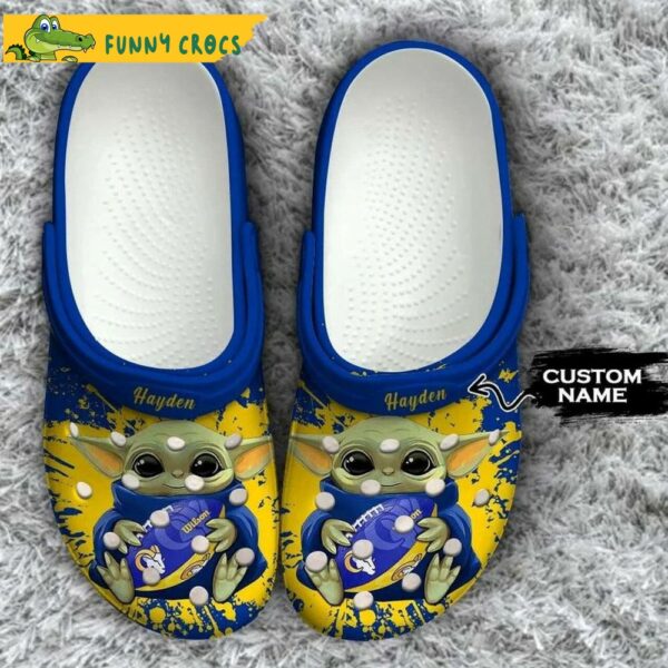 Personalized Los Angeles Rams Nfl Baby Yoda Crocs.jpg