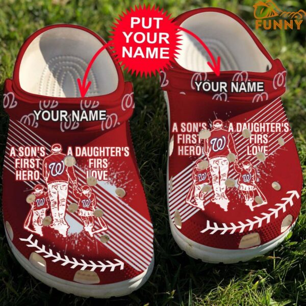 Personalized MLB Washington Nationals Crocs Dad And Son Daughter 1.jpg