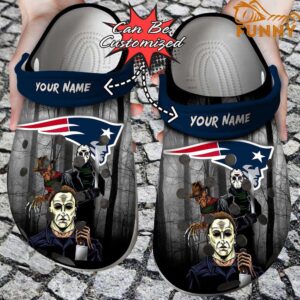 Personalized New England Patriots Horror Movie Halloween Crocs.jpg