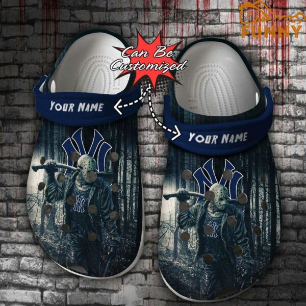 Personalized New York Yankees Friday the 13th Halloween Crocs.jpg