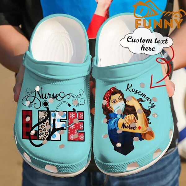 Personalized Nurse Life Strong Crocs 1.jpg