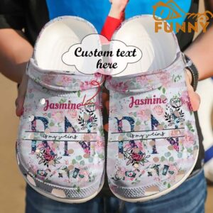 Personalized Nurse Rn In My Veins Crocs Classic Clog 1.jpg