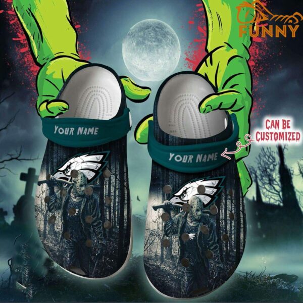 Personalized Philadelphia Eagles Friday the 13th Halloween Crocs.jpg