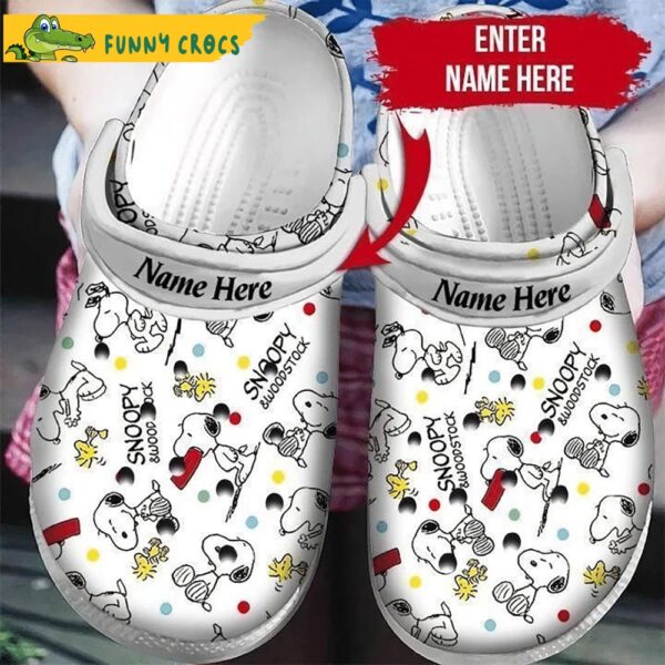 Personalized Snoopy And Woodstock Crocs Clog Shoes.jpg