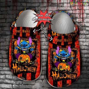 Personalized Stitch Halloween Leopard Crocs.jpg