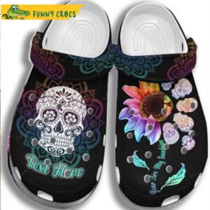 Personalized Sugar Skull Zero Given Sunflower Hippie Bone Crocs.jpg