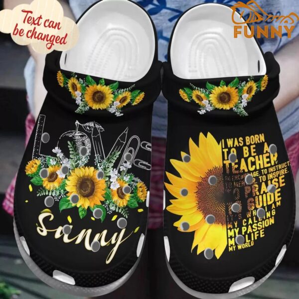 Personalized Teacher Sunflower Crocs.jpg