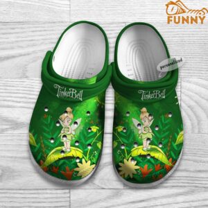 Personalized Tinker Bell Green Disney Crocs 1.jpg