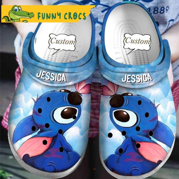 Personalized Butterfly Cute Stitch Crocs Crocband Clog 1 1682750316030.jpg