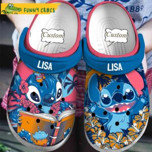 Personalized Read A Book Stitch Crocs Clog Shoes 1 1682750316044.jpg