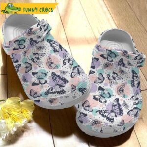 Picnic Butterfly White Pattern Crocs.jpg