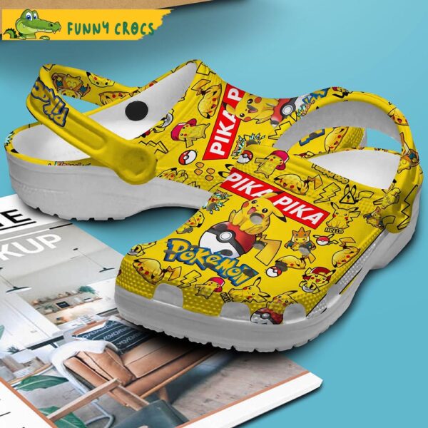 Pika Pika Yellow Pikachu Crocs Slippers 2.jpg