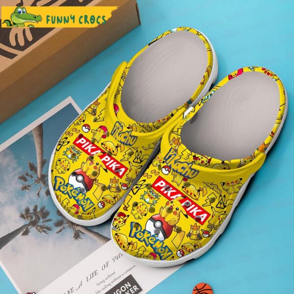 Pika Pika Yellow Pikachu Crocs Slippers 3.jpg