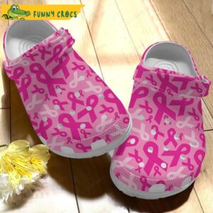 Pink Ribbons Breast Cancer Crocs Clog Shoes 1.jpg