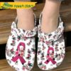 Pink Ribbons Breast Cancer Crocs Slippers 1.jpg