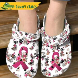 Pink Ribbons Breast Cancer Crocs Slippers 1.jpg