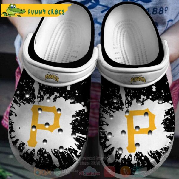 Pittsburgh Pirates Black White Mlb Crocs Clog Shoes 1.jpg