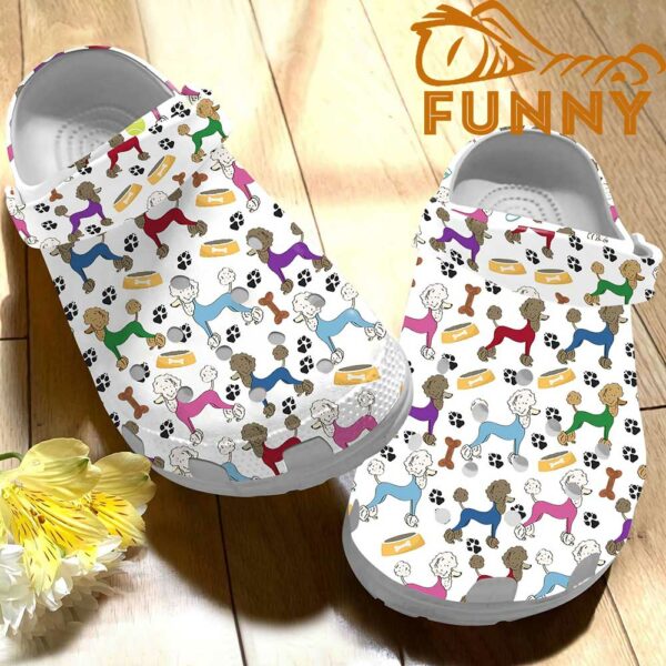 Poodle Pattern Crocs Classic Clog 2.jpg