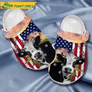 Portrait Of Dairy Cow On The Farm Pattern Crocs.jpg