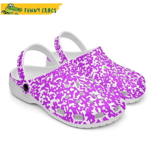 Purple Speckled Crocs Clog Shoes 1.jpg