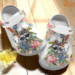 Racoon Floral Crocs Classic Clog 1.jpg