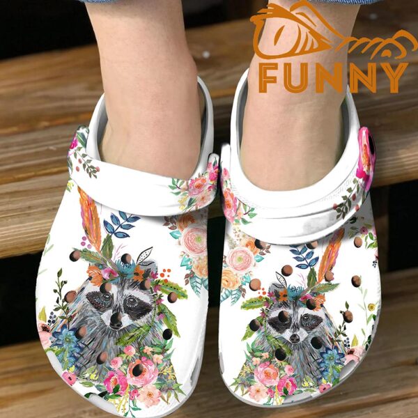 Racoon Floral Crocs Classic Clog 5.jpg