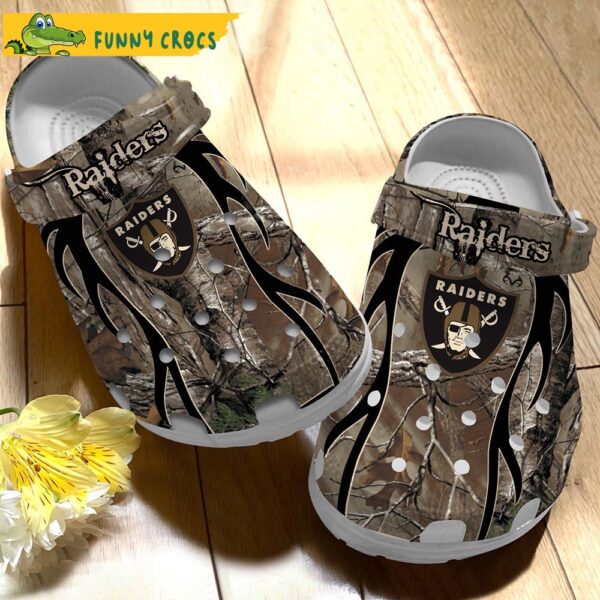 Raiders Deer Hungting Gifts Crocs Clog Shoes 1.jpg