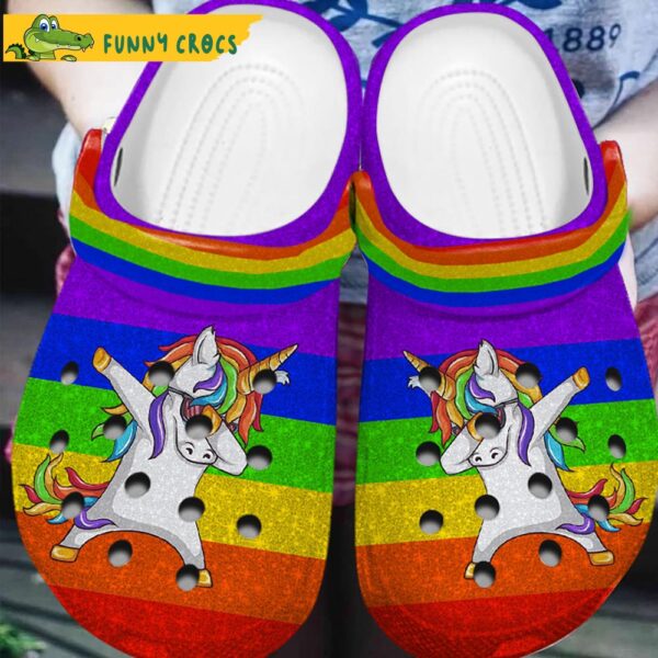 Rainbow Unicorn Crocs Clog Shoes 2.jpg