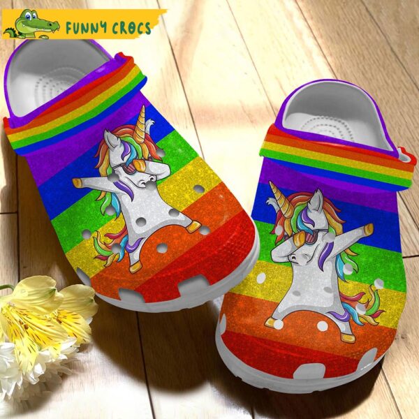 Rainbow Unicorn Crocs Clog Shoes 3.jpg