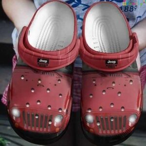 Red Jeep Crocs Crocband Clog Shoes For Jeep Lover.jpg