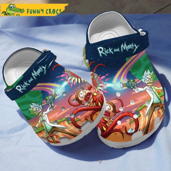 Rescue Alien Rick And Morty Crocs Clog Shoes 1.jpg