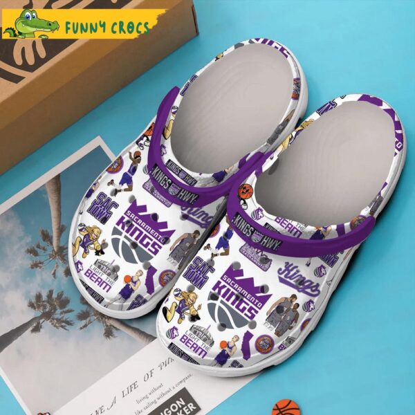 Sacramento Kings NBA White Crocs Clog Shoes 2.jpg