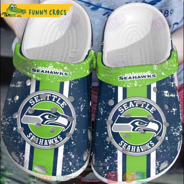 Seattle Seahawks Navy Green Nfl Crocs Clog Shoes 1.jpg