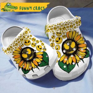 Skeleton Sunflower Gifts Crocs Slippers 1.jpg