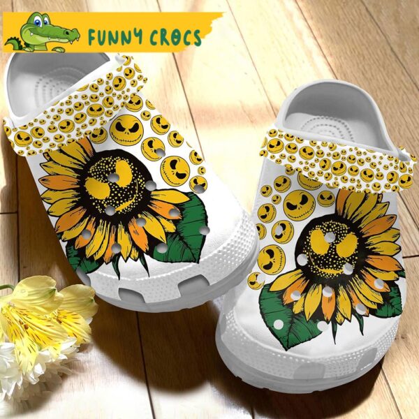 Skeleton Sunflower Gifts Crocs Slippers 3.jpg