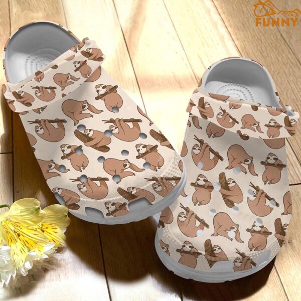 Sloth Animal Crocs Clog Shoes 1.jpg