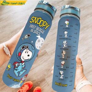 Snoopy First Beagle In Space Water Tracker Bottle.jpg