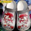 Snowman Couple Snow Red Poinsettia Merry Christmas Happy New Year For Couple Crocs Clog Shoes 1.jpg