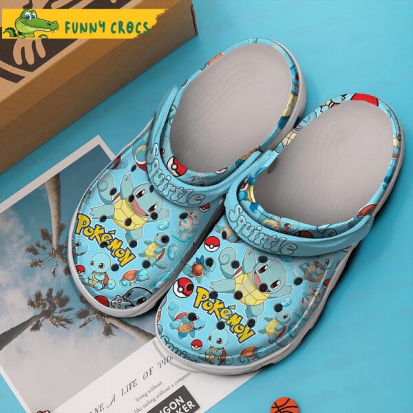 Squirtle Pattern Pokemon Crocs Clog Shoes 2.jpg