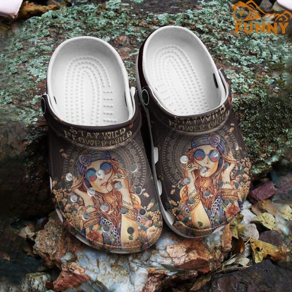 Stay With Flower Child Hippie Crocs 2.jpg