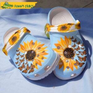 Sunflower Butterfly Blue Crocs.jpg