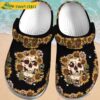 Sunflower Floral Skull Gifts Crocs Slippers.jpg