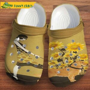 Sunflower Girl With Her Dachshund Pet Cute Croc Sunflower Croc For Women Crocs Clog Shoes 1.jpg