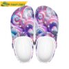 Swirling Pink Purples 80S Retro Groovy Marble Crocs Clog Shoes.jpg