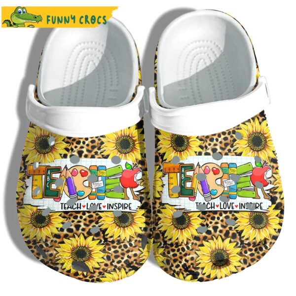 Teach Love Inspire Back To School Crocs Clog Shoes.jpg